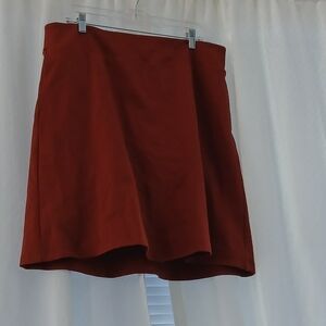 Betabrand Rust Skort XL